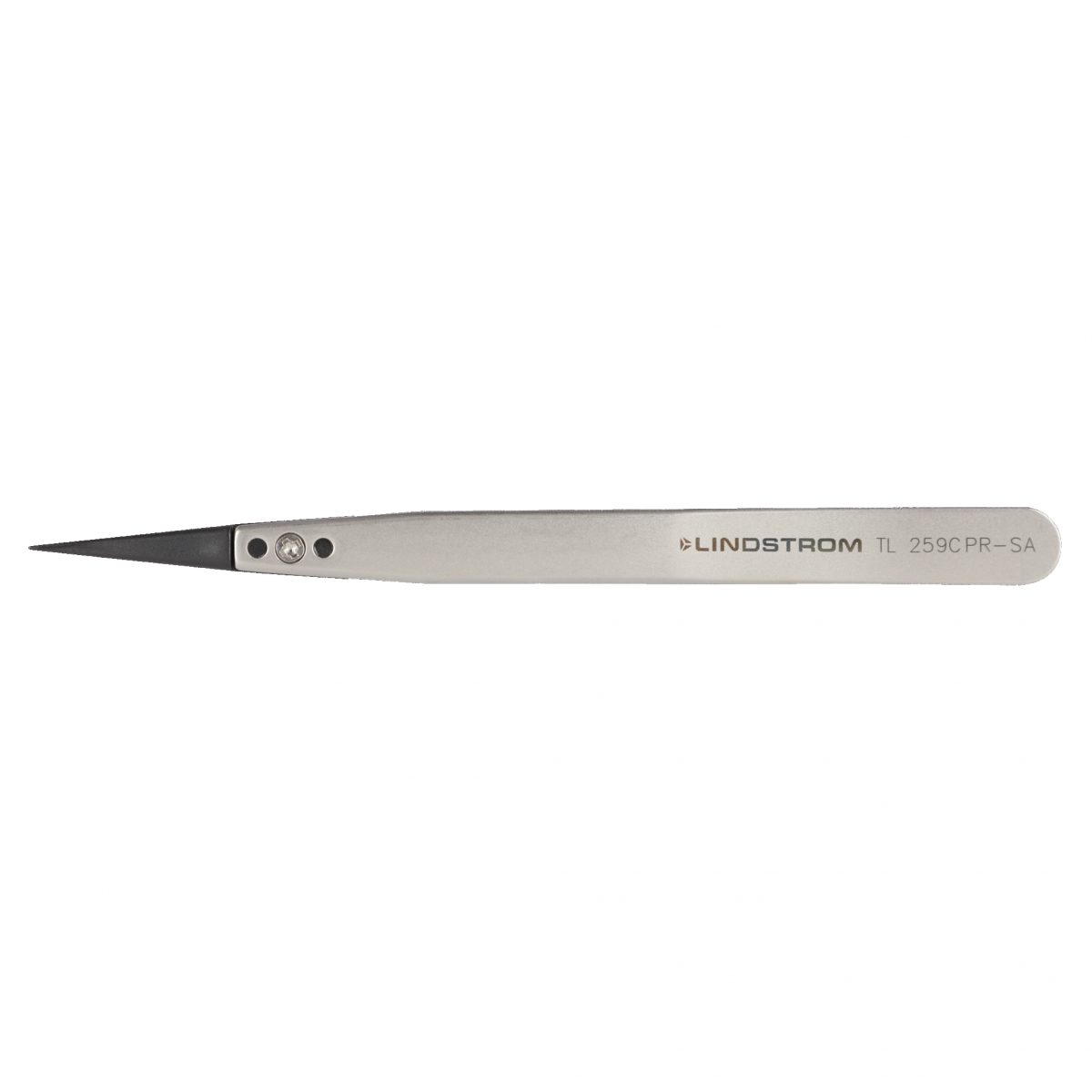 Lindström 碳 PEEK 塑膠可更換尖端 ESD 安全鑷子 259CPR 型，具有精細、尖頭和堅固的尖端 TL259CPR-SA - 商品圖 2